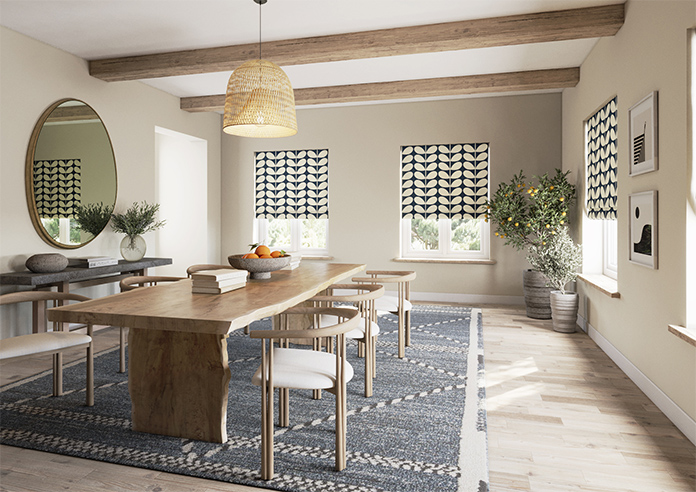 Orla Kiely Jumbo Solid Stem, Whale - Roman Blind - Image 6